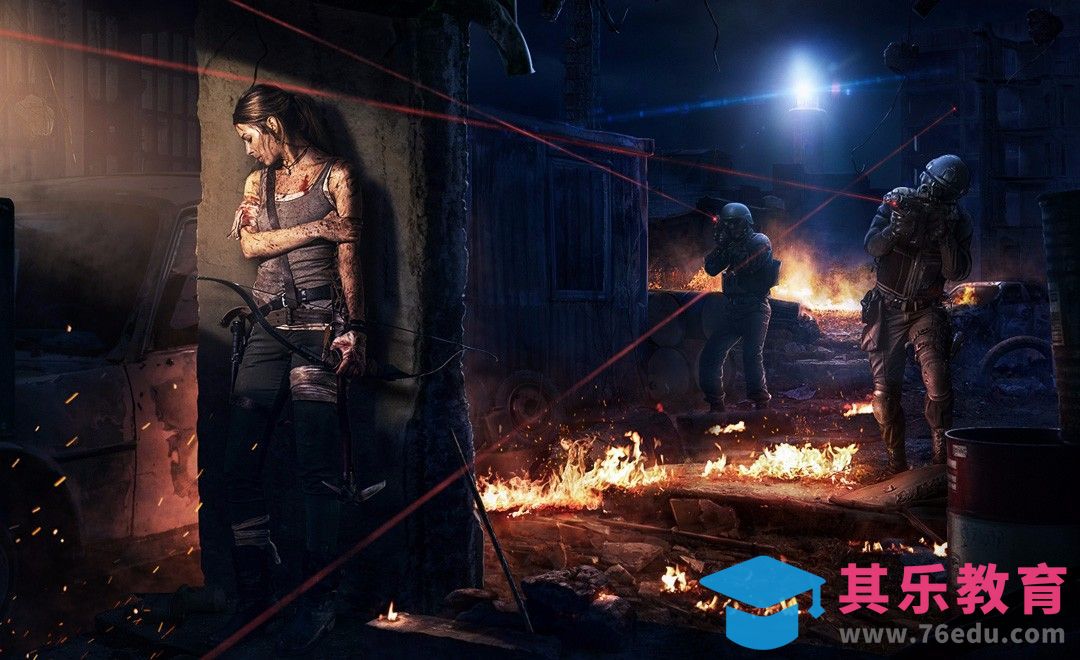 『杰克新作』夜景突袭-画面分析与远景层次处理[平面设计视频教程][海报设计MP4高清全集 ]-第1张图片-我要自学网