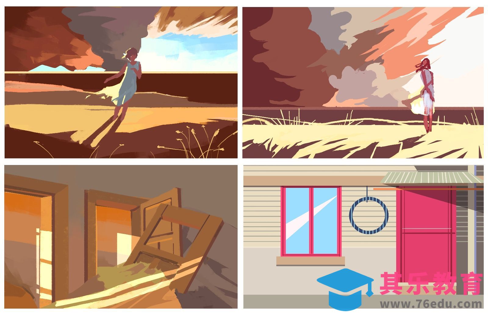 PS-板绘-快速色块练习分享[虎课网绘画插画视频教程][ipad商业插画MP4教程全集 ]-第1张图片-我要自学网