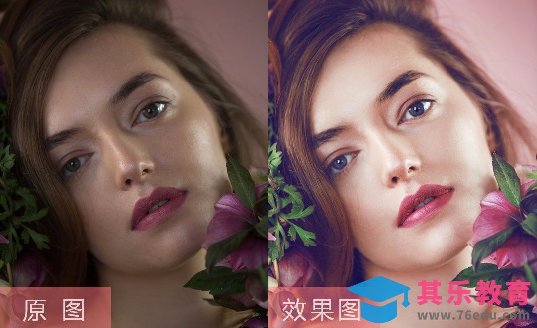 PS-带花朵女模特精修[虎课网手机摄影入门视频教程][MP4产品摄影教程全集 ]-第1张图片-我要自学网