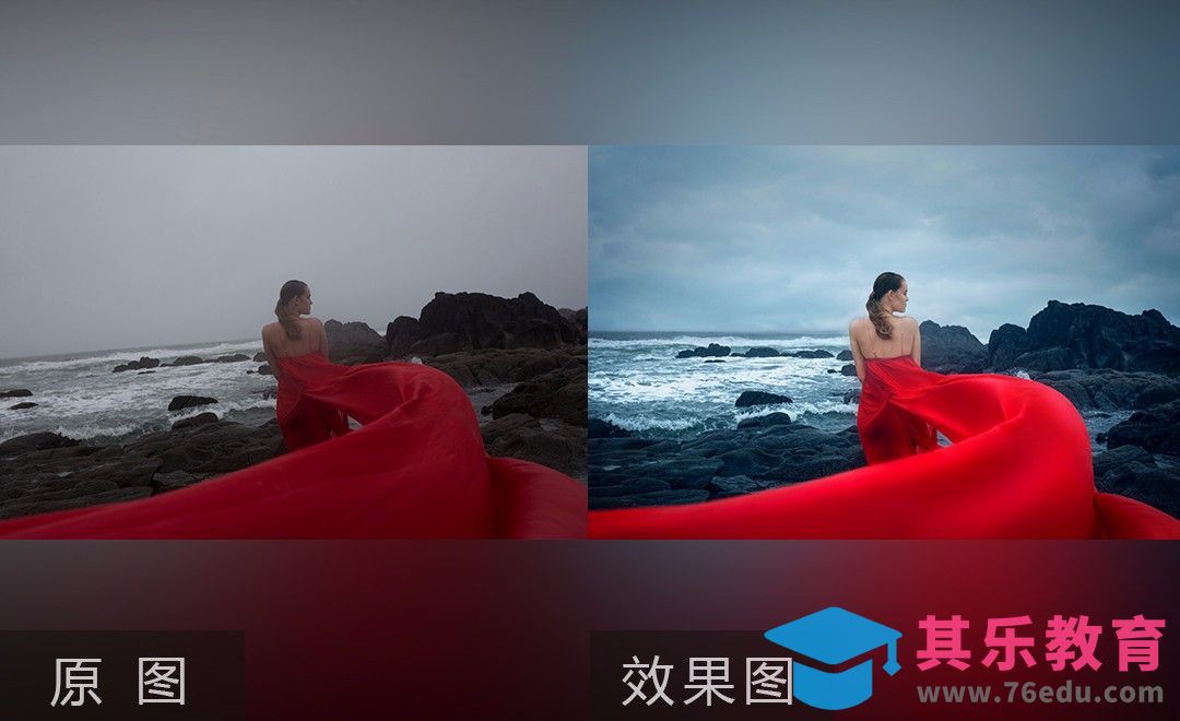 PS-红色婚纱人像飘逸调色[虎课网手机摄影入门视频教程][MP4产品摄影教程全集 ]-第1张图片-我要自学网