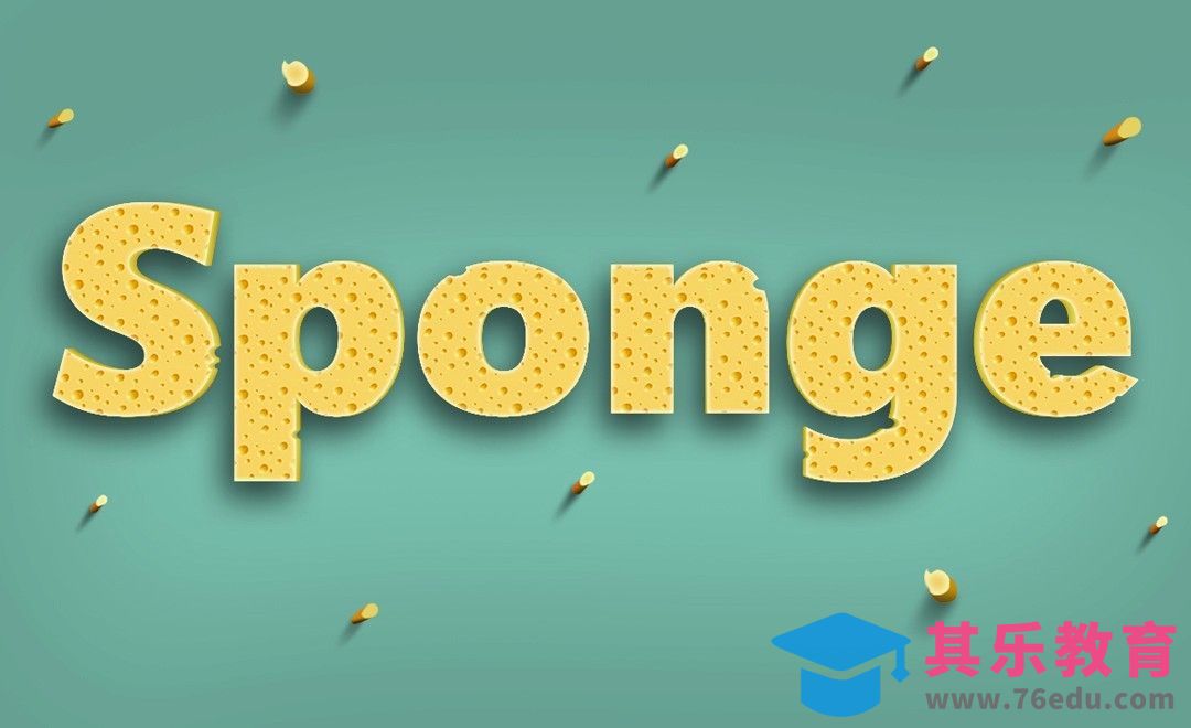 PS+AI-奶酪效果Sponge[虎课网平面设计视频教程][字体设计教程MP4高清全集 ]-第1张图片-我要自学网