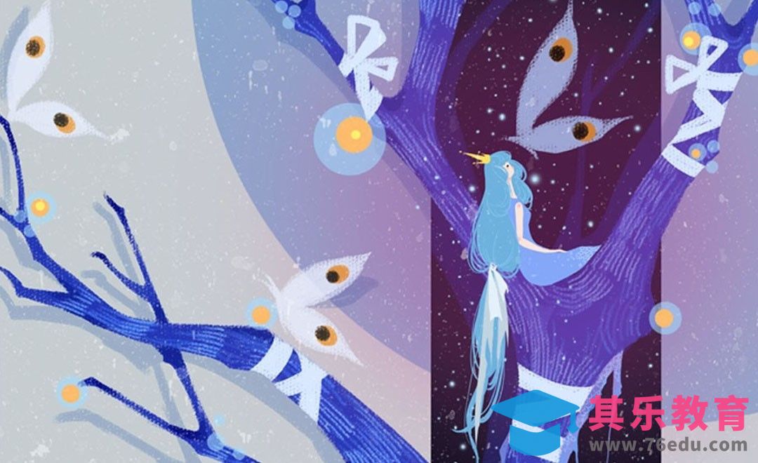 PS-板绘插画-蝶树[虎课网绘画插画视频教程][ipad商业插画MP4教程全集 ]-第1张图片-我要自学网