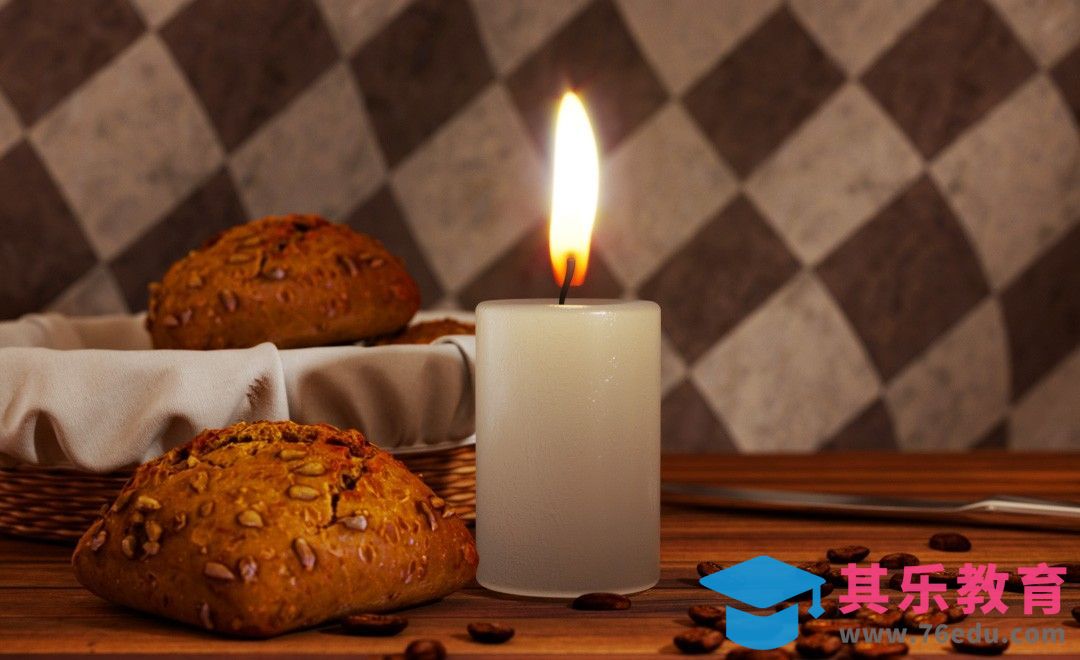 C4D+CR-蜡烛效果[虎课网C4D设计视频教程][产品数码建模MP4教程全集 ]-第1张图片-我要自学网