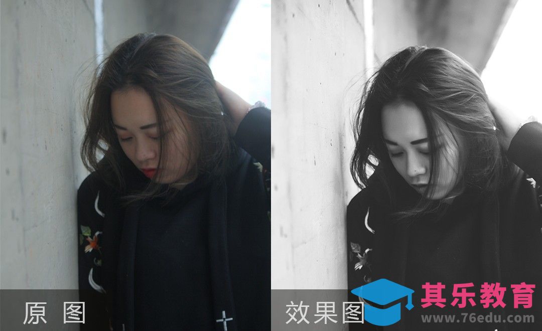 PS-街拍人像黑白后期处理[虎课网手机摄影入门视频教程][MP4产品摄影教程全集 ]-第1张图片-我要自学网