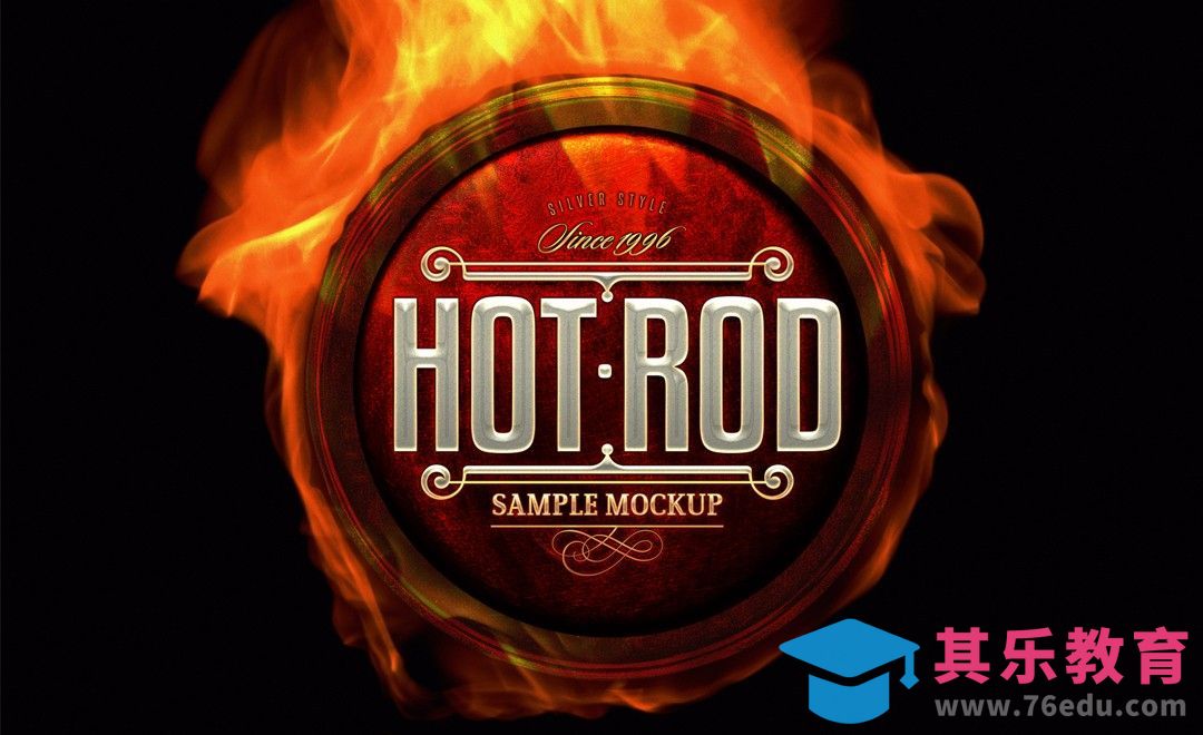 PS-火焰字样机[虎课网平面设计视频教程][字体设计教程MP4高清全集 ]-第1张图片-我要自学网