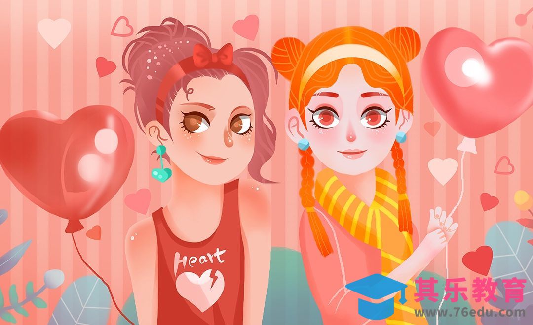 PS-板绘插画-闺蜜日常[虎课网绘画插画视频教程][ipad商业插画MP4教程全集 ]-第1张图片-我要自学网