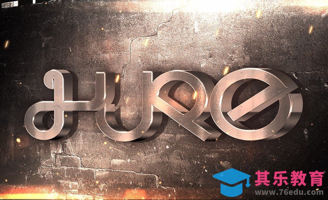 AI+PS-HUKE金属字[虎课网平面设计视频教程][字体设计教程MP4高清全集 ]-第1张图片-我要自学网