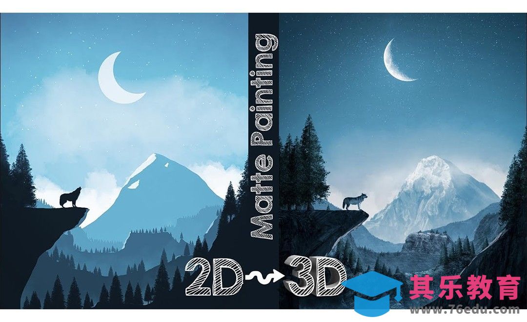 PS-把扁平插画转换为真实3D场景[虎课网最新视频教程][免费高清MP4教程全集 ]-第1张图片-我要自学网