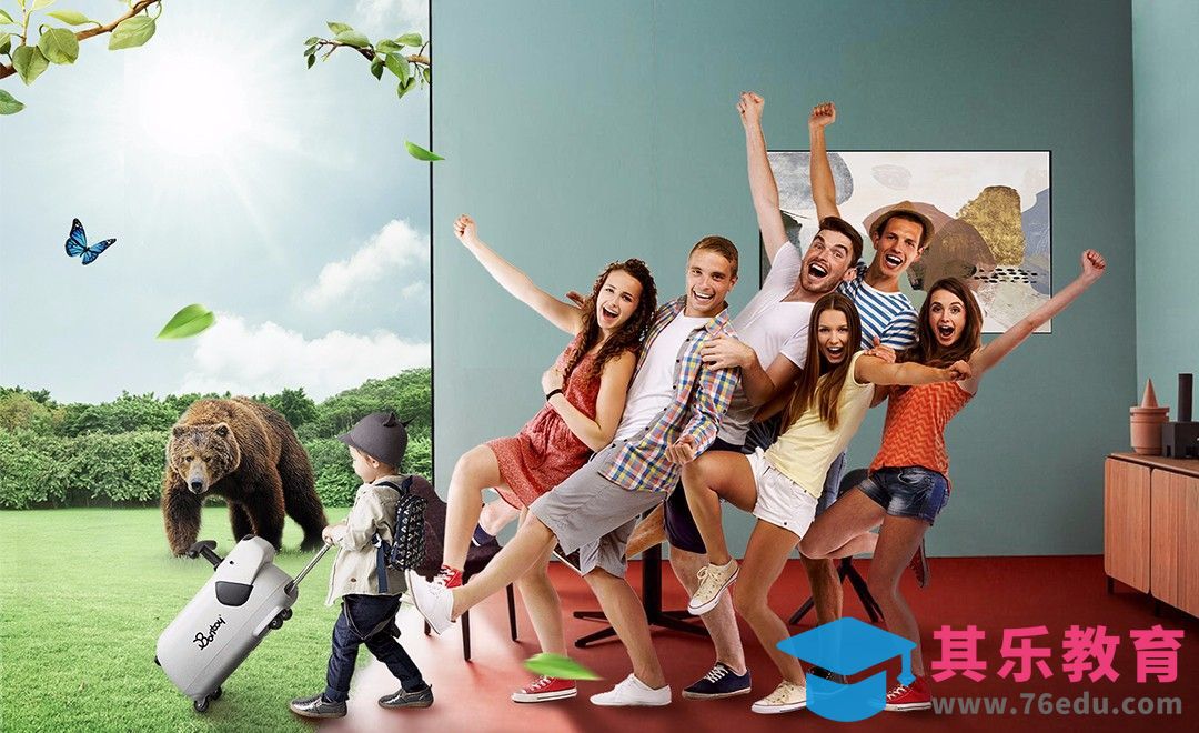 PS-空间拼接创意合成[平面设计视频教程][海报设计MP4高清全集 ]-第1张图片-我要自学网