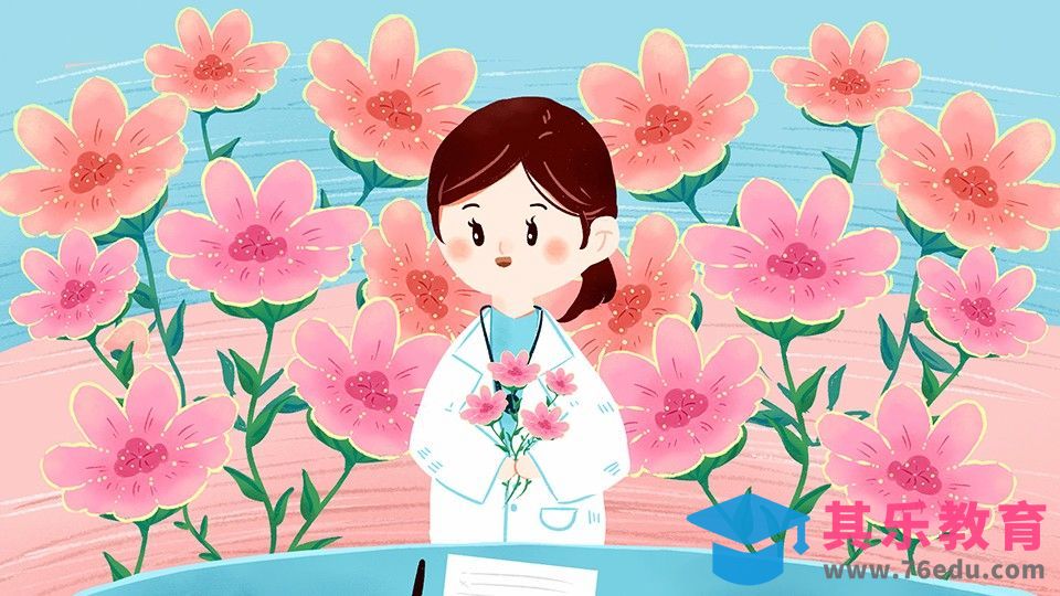 SAI-板绘插画-给医生献上最美丽的花朵[虎课网绘画插画视频教程][ipad商业插画MP4教程全集 ]-第1张图片-我要自学网