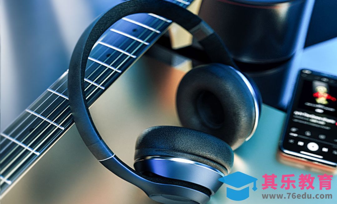 C4D+OC-耳机渲染[虎课网C4D设计视频教程][产品数码建模MP4教程全集 ]-第1张图片-我要自学网