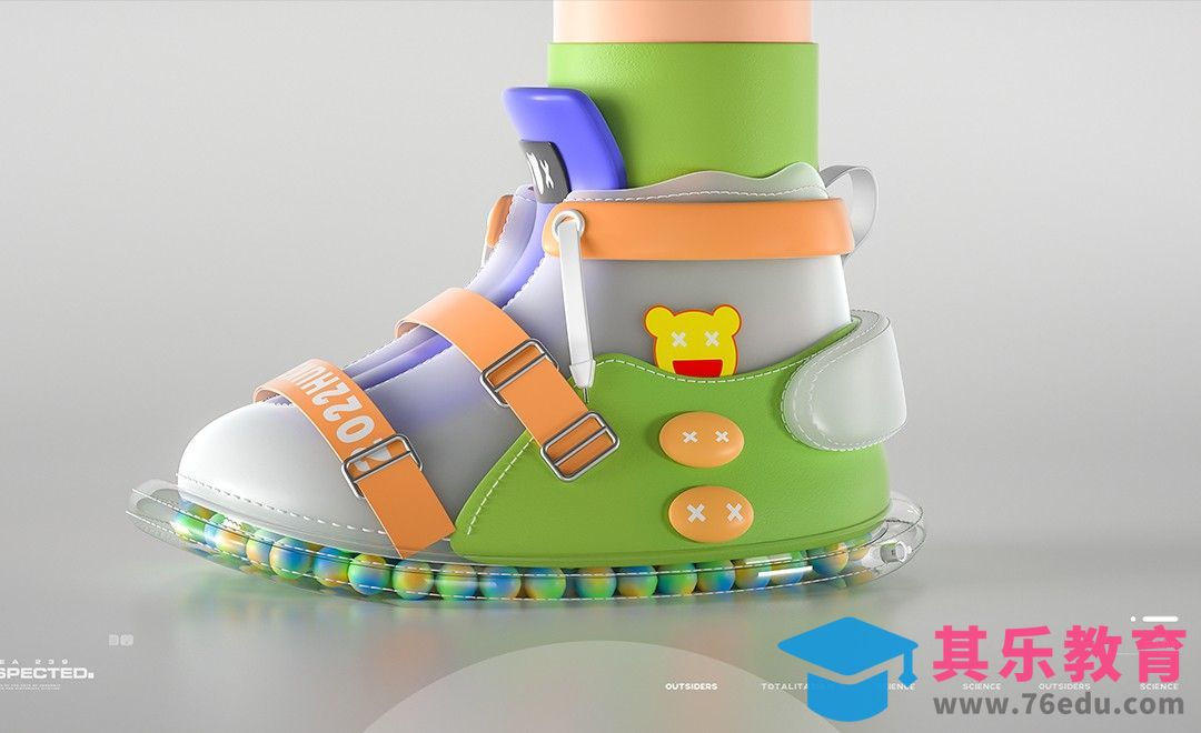 C4D+OC-NFT虚拟卡通鞋子主体建模[虎课网AICG人工智能视频教程][MP4高清全集 ]-第1张图片-我要自学网