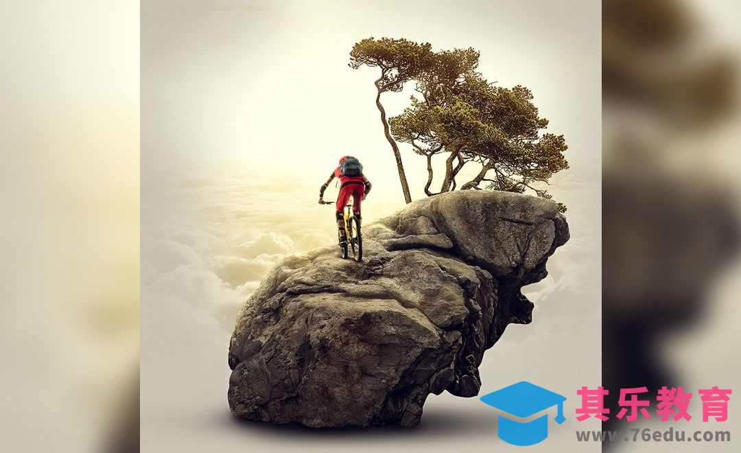 PS-户外骑行小景合成[平面设计视频教程][海报设计MP4高清全集 ]-第1张图片-我要自学网