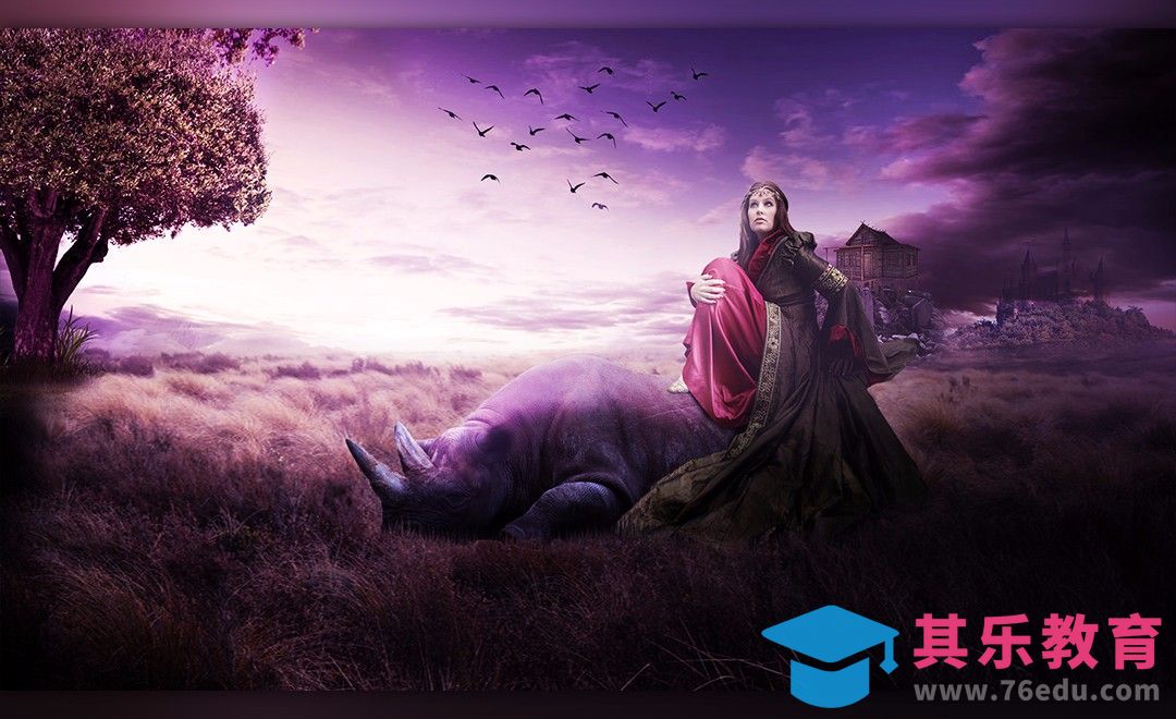 PS-女巫夜奔-暗黑梦幻合成[平面设计视频教程][海报设计MP4高清全集 ]-第1张图片-我要自学网