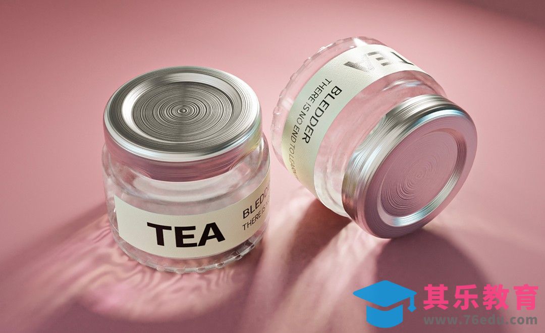 Blender-玻璃茶酱建模渲染（上）[虎课网Blender视频教程][Blender建模教程MP4教程全集 ]-第1张图片-我要自学网