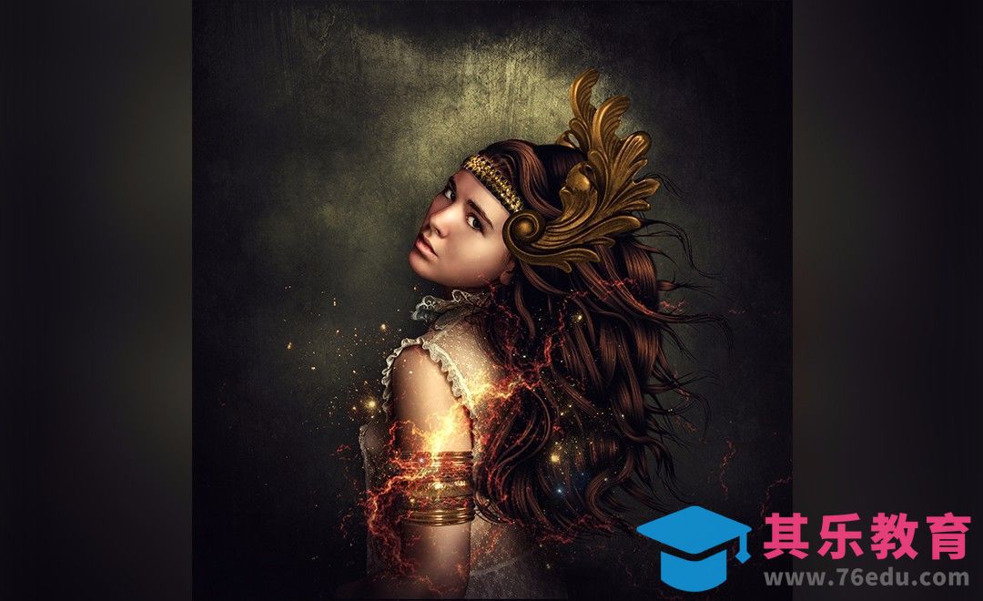 PS-波西米亚风公主-人像金属质感合成[平面设计视频教程][海报设计MP4高清全集 ]-第1张图片-我要自学网