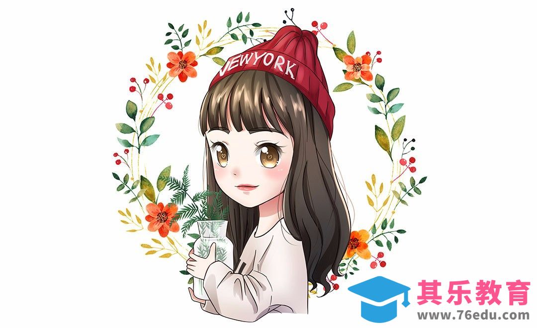 SAI-手绘Q版人物头像[虎课网绘画插画视频教程][ipad商业插画MP4教程全集 ]-第1张图片-我要自学网