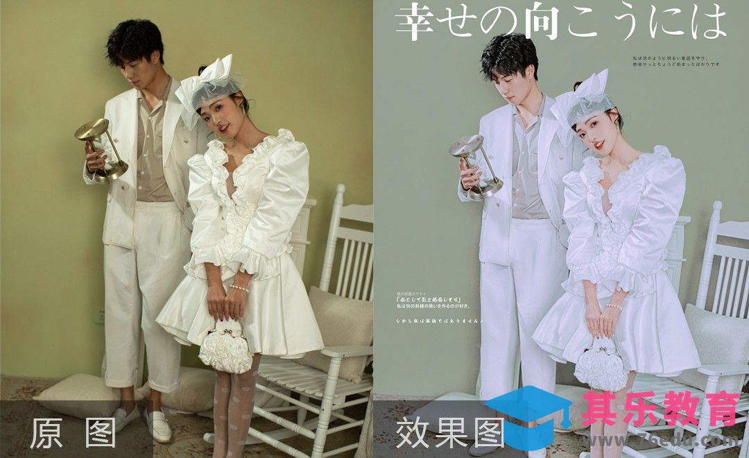 PS-影楼样片日杂风格情侣人像案例[虎课网手机摄影入门视频教程][MP4产品摄影教程全集 ]-第1张图片-我要自学网