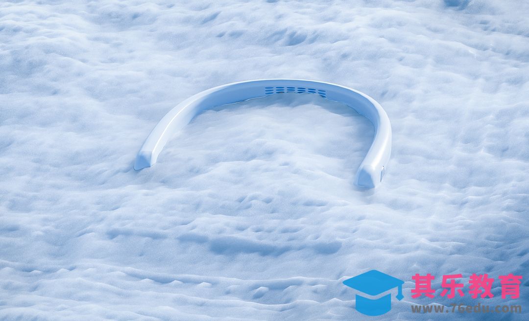 C4D+OC-挂脖风扇雪地场景制作[虎课网C4D设计视频教程][产品数码建模MP4教程全集 ]-第1张图片-我要自学网