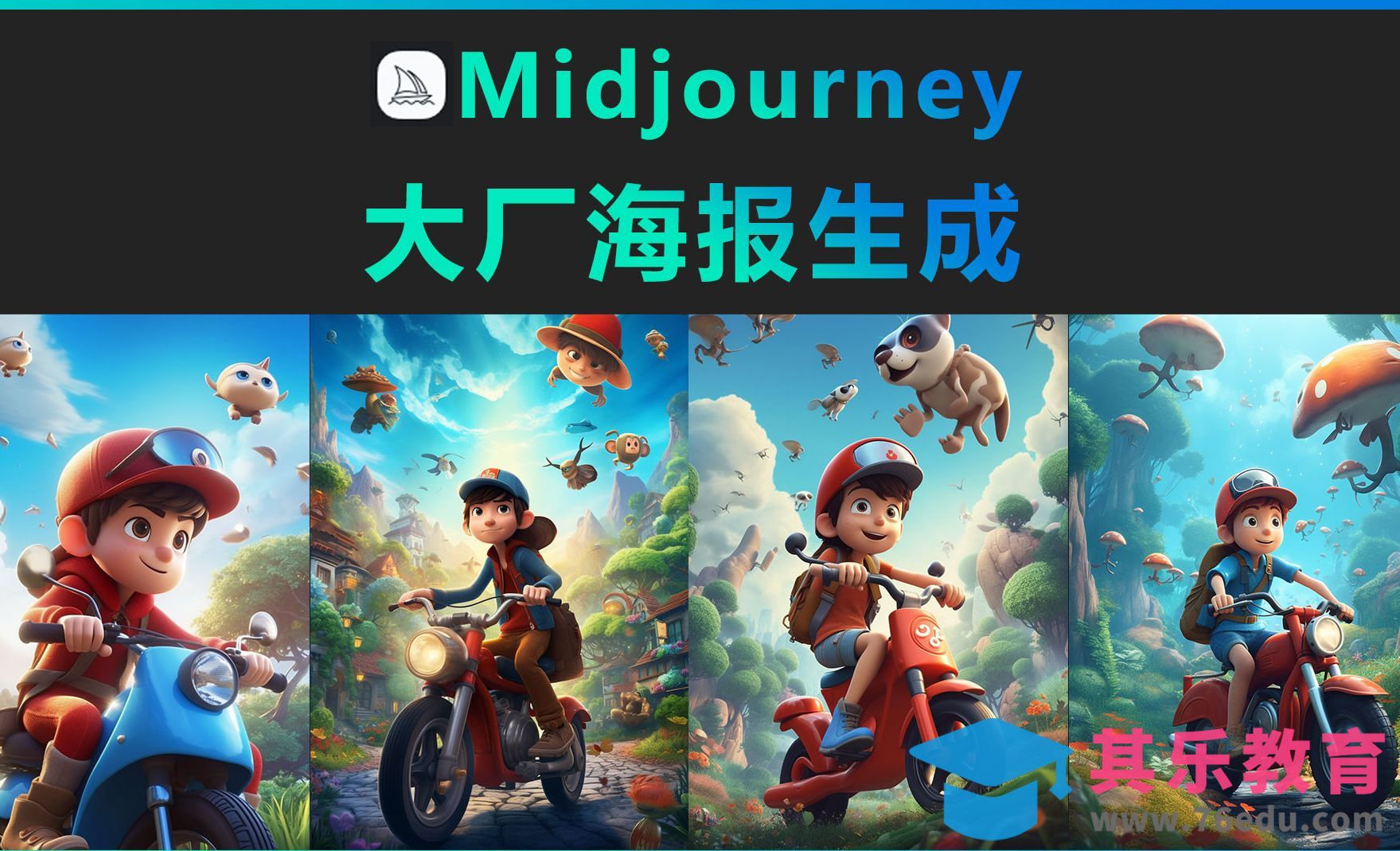 Midjourney-大厂海报生成[虎课网AICG人工智能视频教程][MP4高清全集 ]-第1张图片-我要自学网