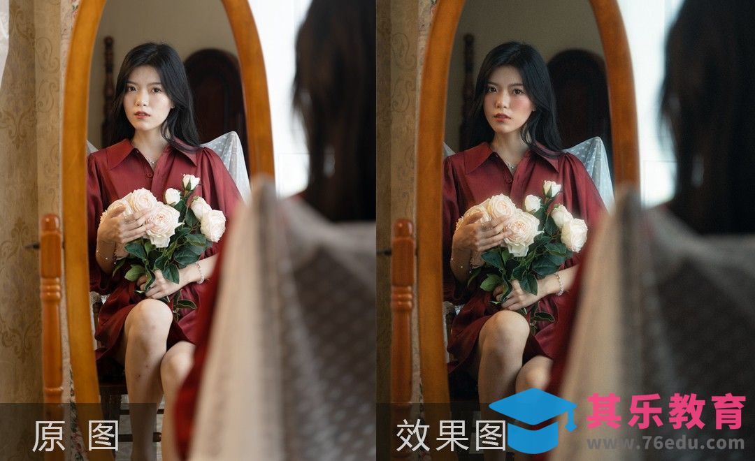 PS-暗色光晕 室内轻熟人像后期[虎课网手机摄影入门视频教程][MP4产品摄影教程全集 ]-第1张图片-我要自学网