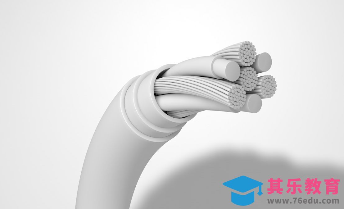 C4D-电缆内部建模[虎课网C4D设计视频教程][产品数码建模MP4教程全集 ]-第1张图片-我要自学网