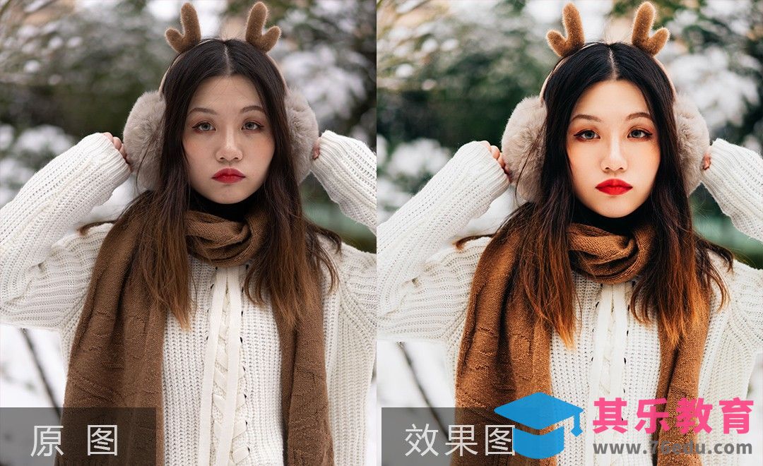 PS+LR-8分钟调出朦胧雪景人像后期[虎课网手机摄影入门视频教程][MP4产品摄影教程全集 ]-第1张图片-我要自学网