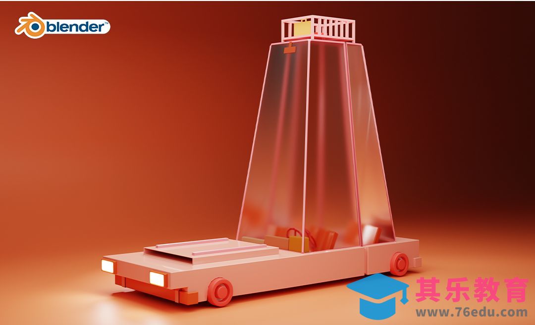 Blender-卡通小轿车[虎课网Blender视频教程][Blender建模教程MP4教程全集 ]-第1张图片-我要自学网