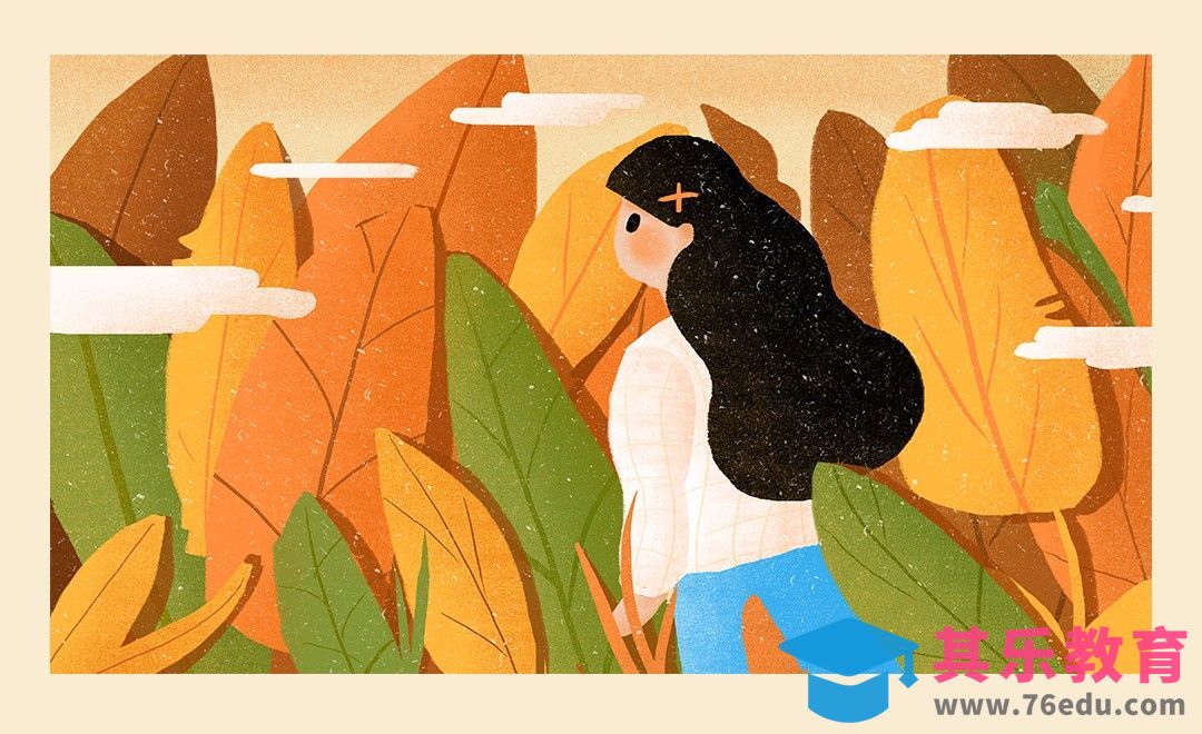 PS-板绘插画-暖黄色调场景女孩[虎课网绘画插画视频教程][ipad商业插画MP4教程全集 ]-第1张图片-我要自学网