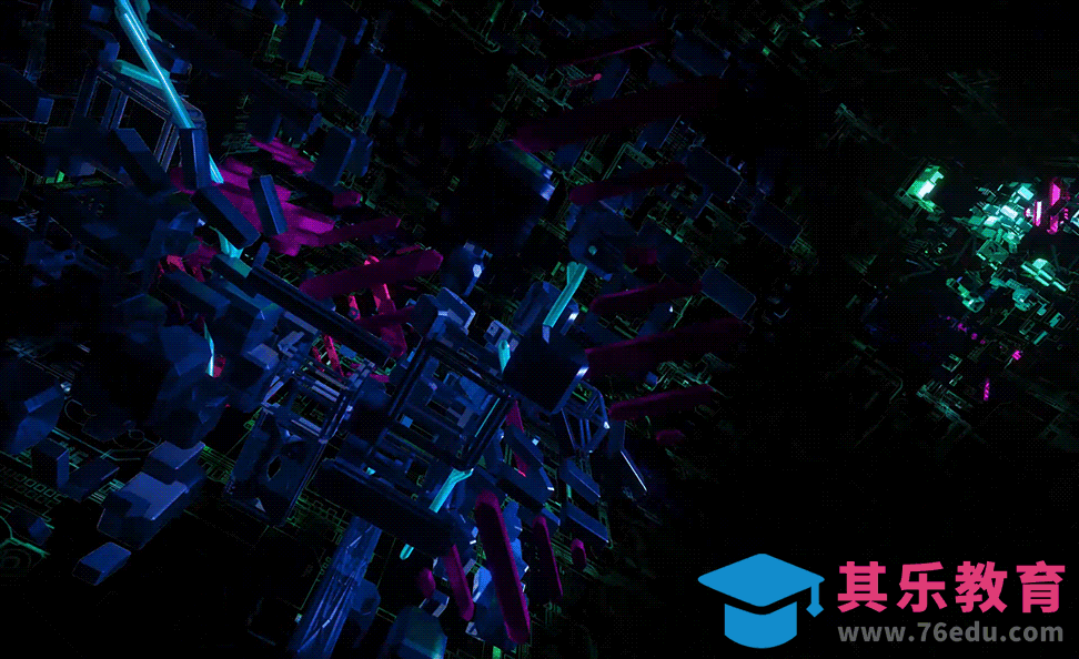 AE-赛博朋克风科技三维LOGO[虎课网影视动画制作视频教程][MP4影视拍摄教程全集 ]-第1张图片-我要自学网