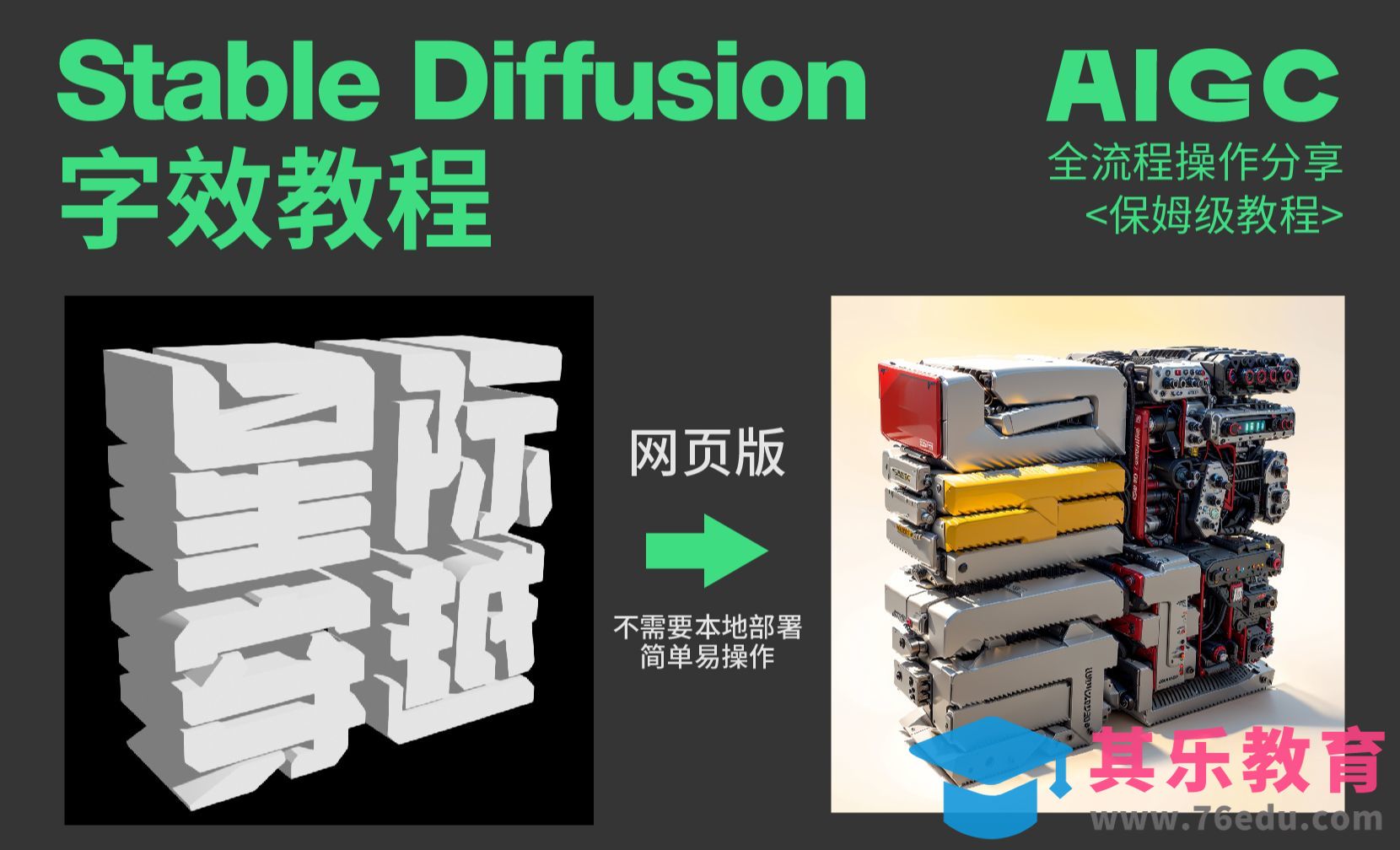 Liblib在线Stable Diffusion做机械字效[虎课网AICG人工智能视频教程][MP4高清全集 ]-第1张图片-我要自学网