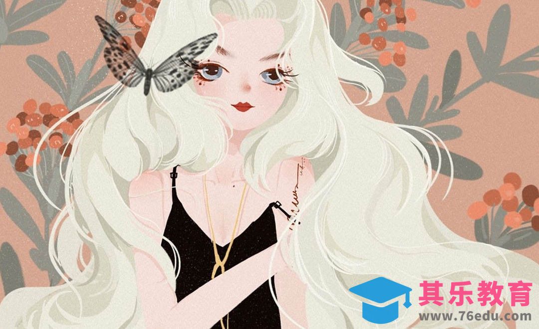 PS-御姐人物插画[虎课网绘画插画视频教程][ipad商业插画MP4教程全集 ]-第1张图片-我要自学网