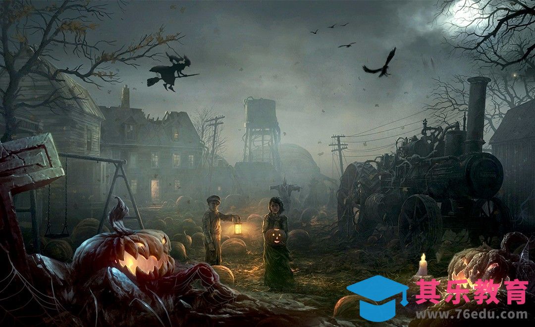 PS-万圣节恐怖夜-节日场景合成[平面设计视频教程][海报设计MP4高清全集 ]-第1张图片-我要自学网