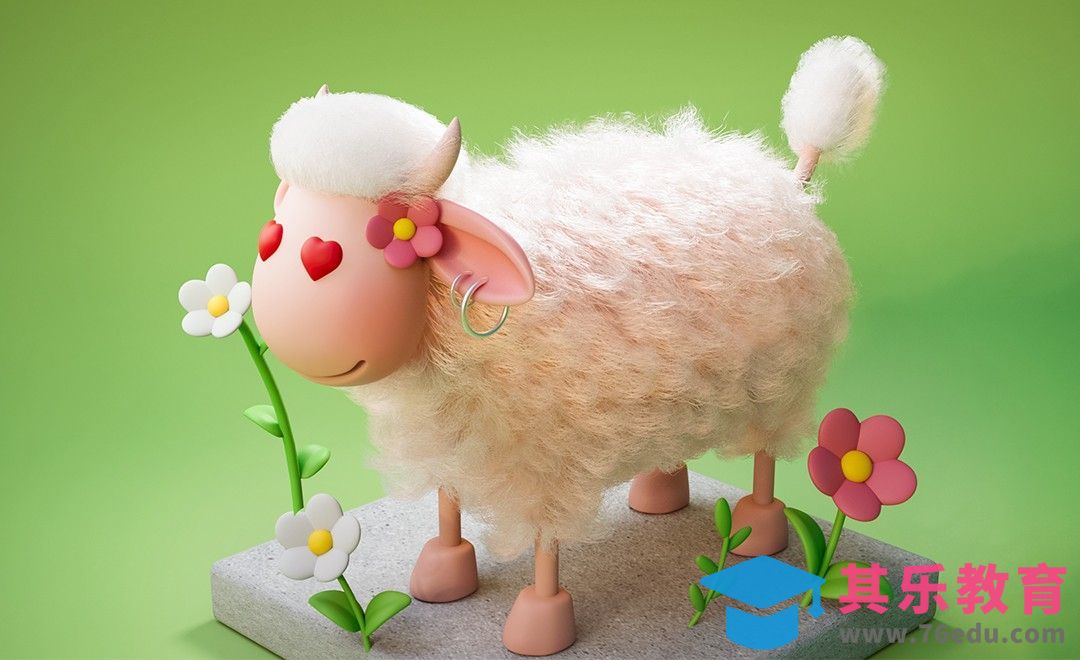 C4D+阿诺德-羊了个羊卡通场景建模[虎课网C4D设计视频教程][产品数码建模MP4教程全集 ]-第1张图片-我要自学网
