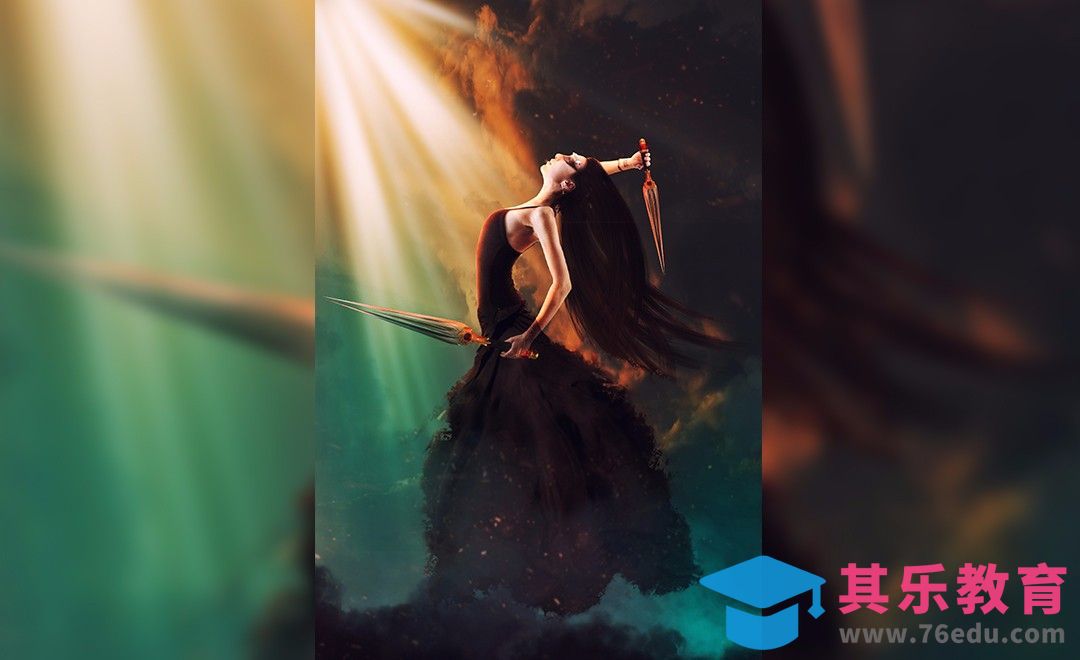 PS-暗黑女神之光[平面设计视频教程][海报设计MP4高清全集 ]-第1张图片-我要自学网