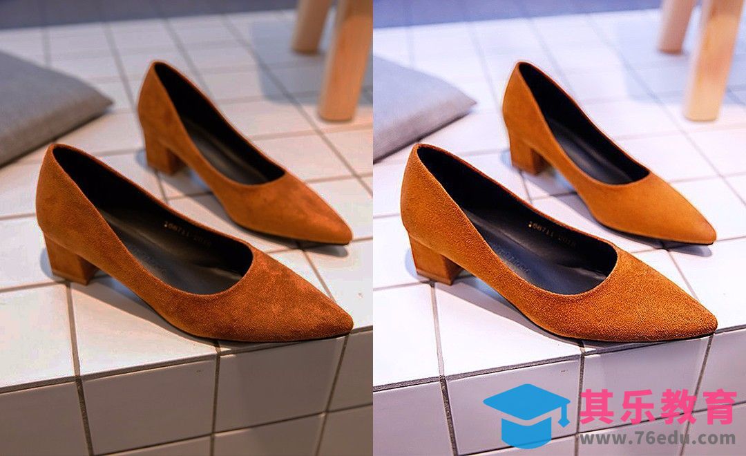 PS-棕色牛皮鞋子后期[虎课网电商产品精修视频教程][最新PS修图教程全集MP4 ]-第1张图片-我要自学网