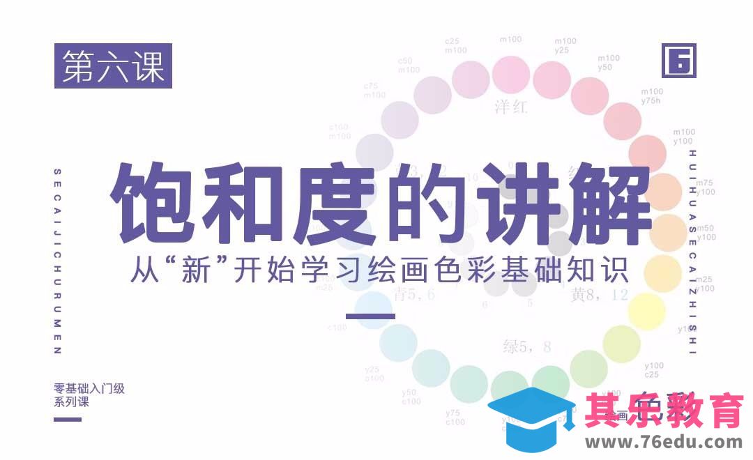 饱和度的讲解-绘画色彩系列教学[虎课网绘画插画视频教程][ipad商业插画MP4教程全集 ]-第1张图片-我要自学网