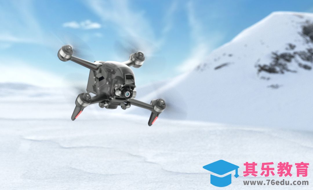 C4D+OC+PS-无人机雪山场景渲染后期[虎课网C4D设计视频教程][产品数码建模MP4教程全集 ]-第1张图片-我要自学网