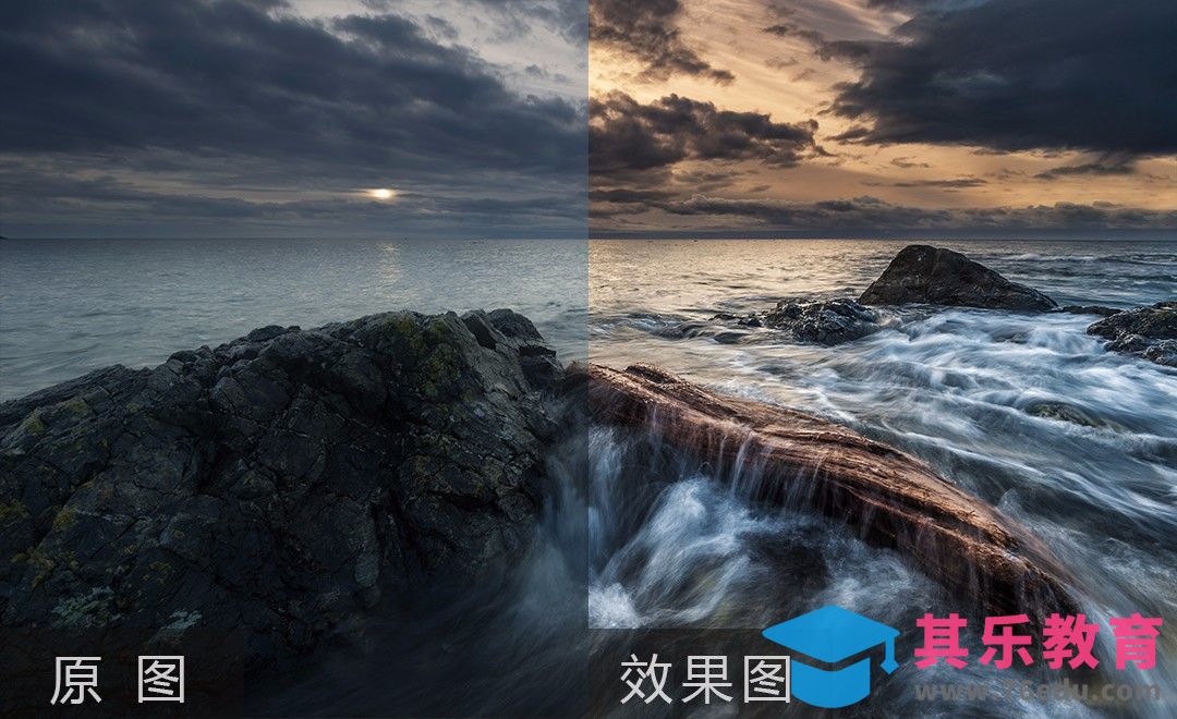 PS-如何处理海边日落后期修片[虎课网手机摄影入门视频教程][MP4产品摄影教程全集 ]-第1张图片-我要自学网