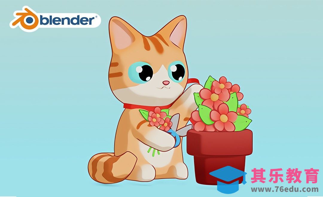 Blender-小花猫骨骼绑定[虎课网Blender视频教程][Blender建模教程MP4教程全集 ]-第1张图片-我要自学网