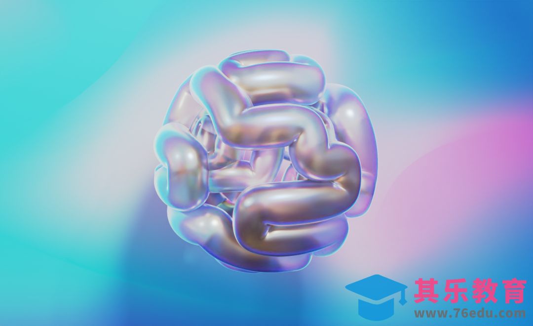 Blender-镭射质感曲线球制作[虎课网Blender视频教程][Blender建模教程MP4教程全集 ]-第1张图片-我要自学网