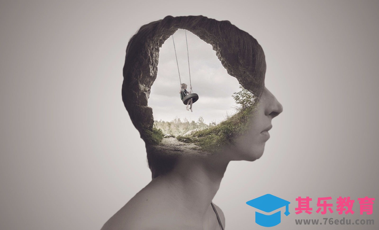 PS-创意人物脑洞场景[平面设计视频教程][海报设计MP4高清全集 ]-第1张图片-我要自学网