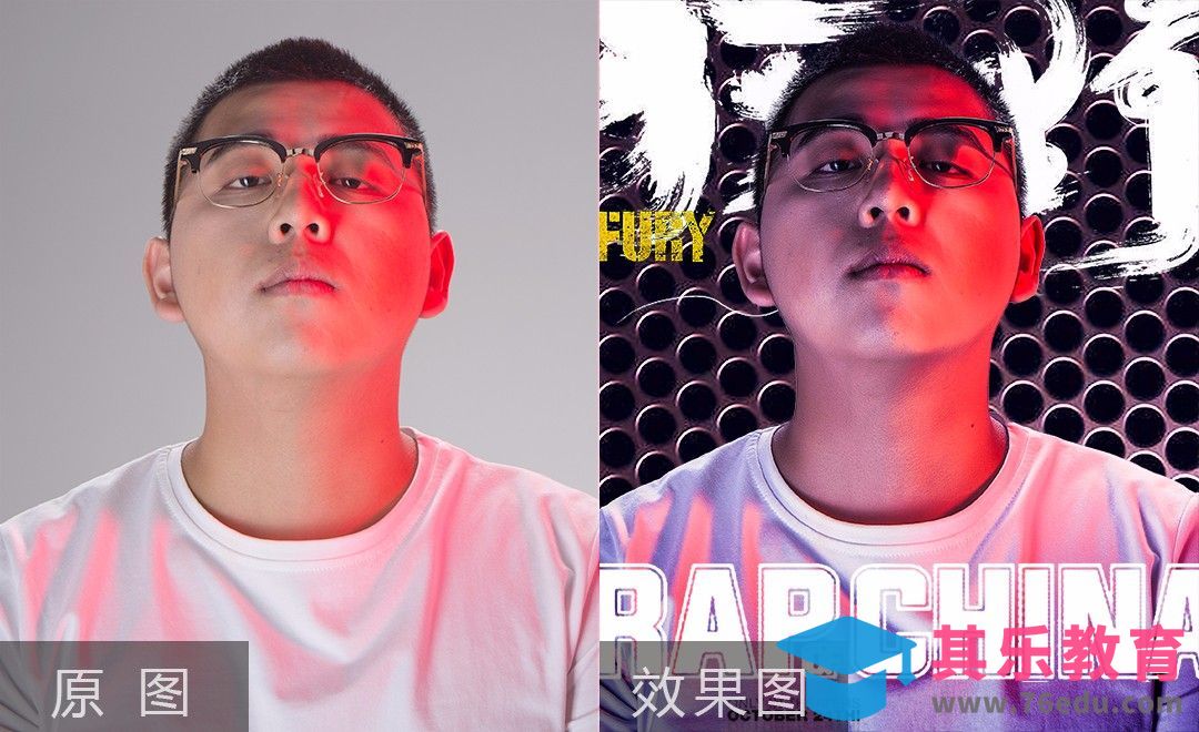 PS-男士人像嘻哈海报合成案例[虎课网手机摄影入门视频教程][MP4产品摄影教程全集 ]-第1张图片-我要自学网