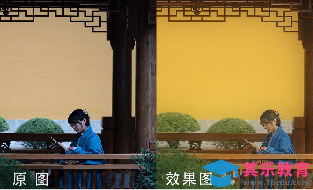 PS-寺庙汉服后期人像[虎课网手机摄影入门视频教程][MP4产品摄影教程全集 ]-第1张图片-我要自学网