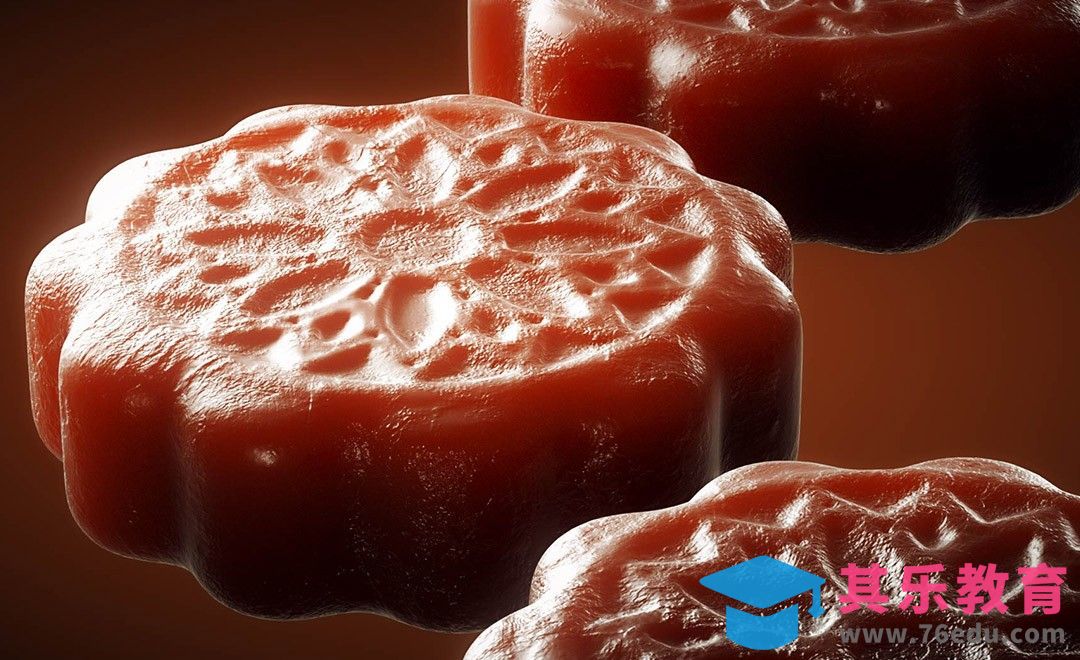 C4D+OC-冰皮月饼[虎课网C4D设计视频教程][产品数码建模MP4教程全集 ]-第1张图片-我要自学网