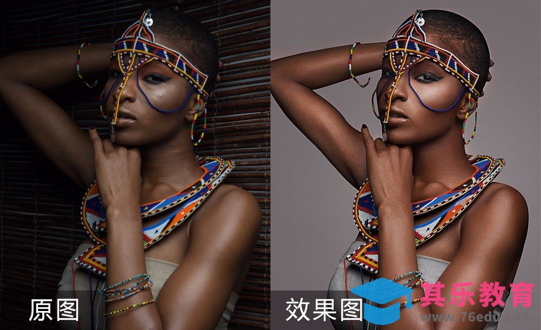 PS-黑人皮肤精修思路讲解[虎课网手机摄影入门视频教程][MP4产品摄影教程全集 ]-第1张图片-我要自学网