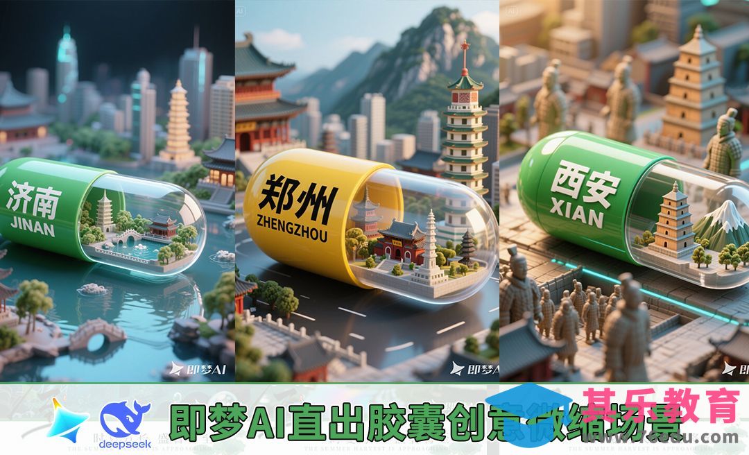 即梦AI-胶囊创意微缩场景[虎课网AICG人工智能视频教程][MP4高清全集 ]-第1张图片-我要自学网