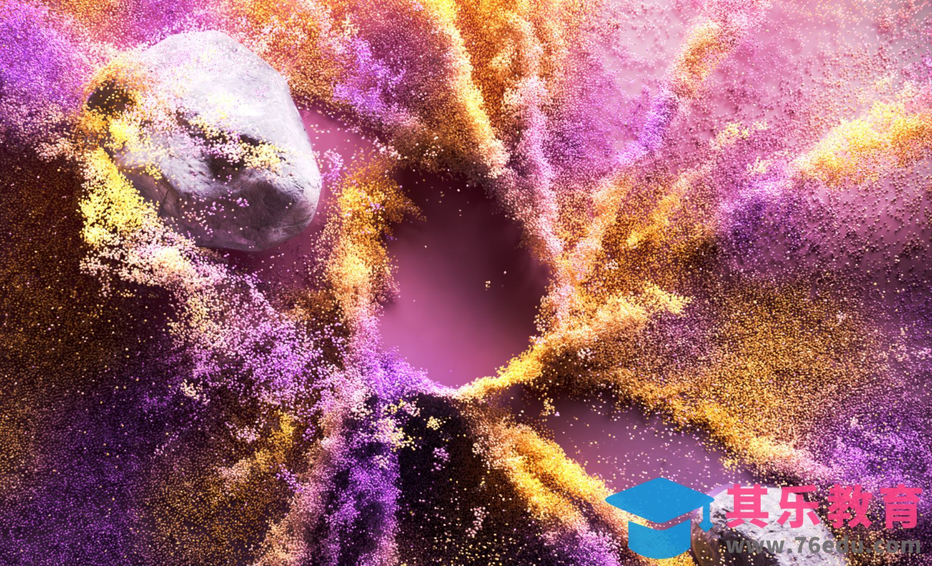 C4D-超好看的粒子旋涡 | 保姆级教程[虎课网C4D设计视频教程][产品数码建模MP4教程全集 ]-第1张图片-我要自学网