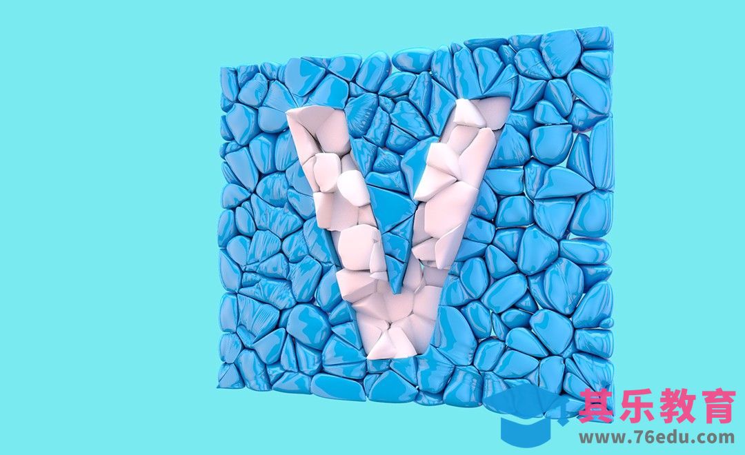 C4D-V字之石头墙效果[虎课网C4D设计视频教程][产品数码建模MP4教程全集 ]-第1张图片-我要自学网