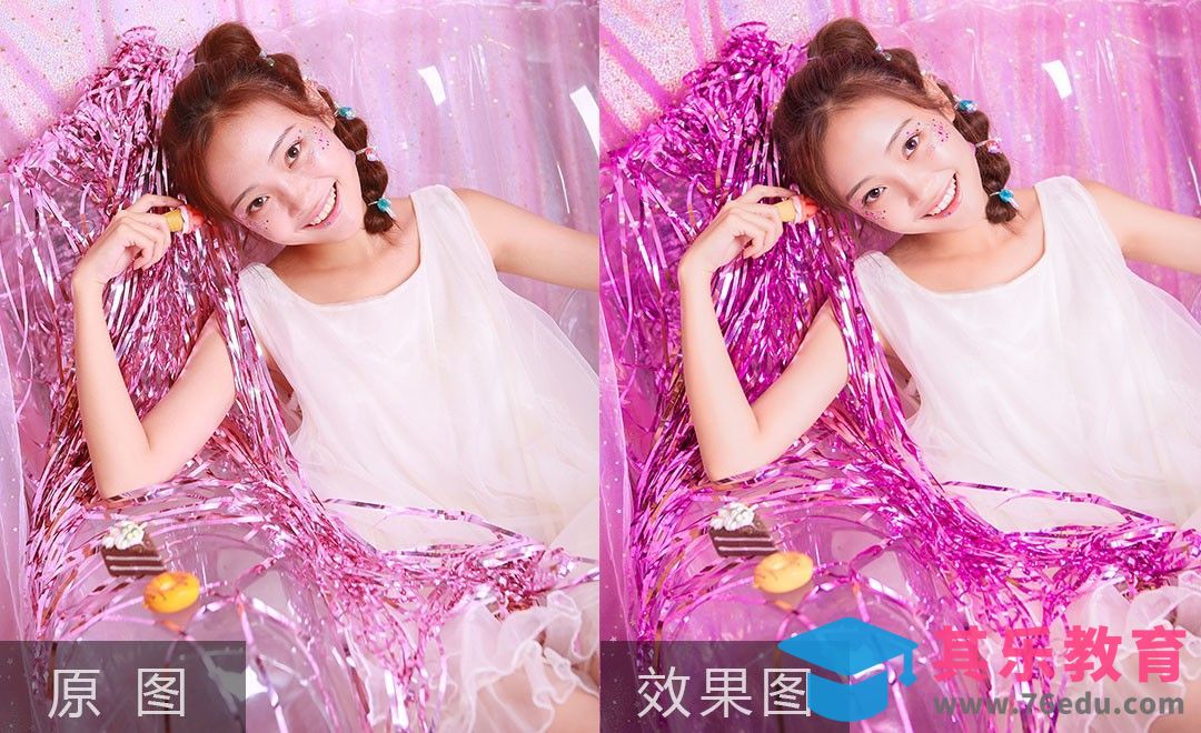 PS-鲜亮粉色少女棚拍人像后期教程[虎课网手机摄影入门视频教程][MP4产品摄影教程全集 ]-第1张图片-我要自学网